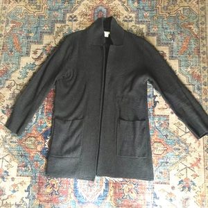 JCrew gray cotton sweater jacket - Small